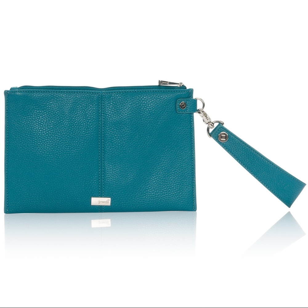 Thirty One Via Noon wristlet Teal NWOT